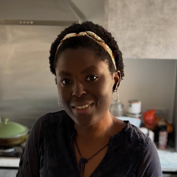 Tomi in her kitchen